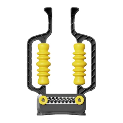Roller Massager Adjustable Relax Non-Slip Tool with Spring Base - color: Black