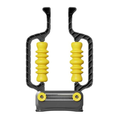 Roller Massager Adjustable Relax Non-Slip Tool with Spring Base - color: Black