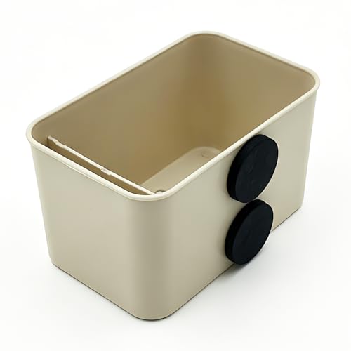 Magnetic Storage Box, Strong Magnet Cup Holder for Metal Surfaces - color: Beige