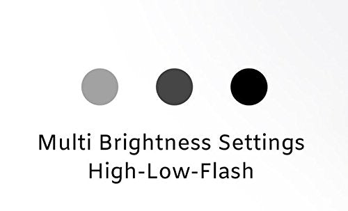 Bright Eyes 200 Lumen Firefly 2-Pack Clip On LED Safety Running and Jogging Light - USB Rechargeable - 2 Pack - Also for Hiking, Camping, Working and Much More! (Deep Gray)