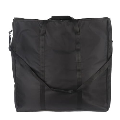 Klmnop Foam Floor Tiles Bag for Carrying Interlocking EVA Foam Mats, Portable Storage & Transport Case for Trade Show Exercise Play Areas, 24x24x12 Inches(Black)