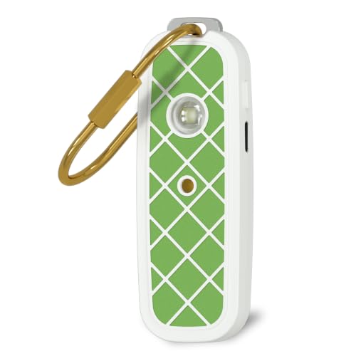 Personal Safety Alarm Keychain for Women & College Girls - 240 Min Siren, Dual Activation (Pin & Button), Locking Pin, LED Strobe, Rechargeable Anti-Slip Grip (Fresh Leaf) - color: Fresh Leaf