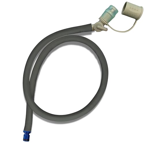 Hydration Bladder Tube Replacement - Universal Insulated Drink Hose fits CamelBak, Osprey, Source, USGI Tactical Packs - 36" Water Reservoir Hose with Bite Valve, Cover & Quick Release Connector - color: Foliage
