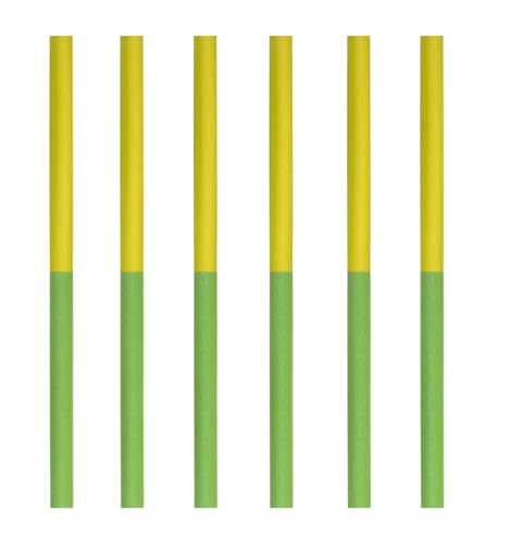 LANGXUN55-60 inch Indoor Trampoline Replacement 6 pcs Foam Rod - color: Green&Yellow