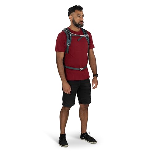 Osprey Sportlite Lightweight Hiking Backpack with Hydraulics Reservoir for Men & Women - Everyday Hydration Travel Bag - color: Graphite Purple, style: 20l