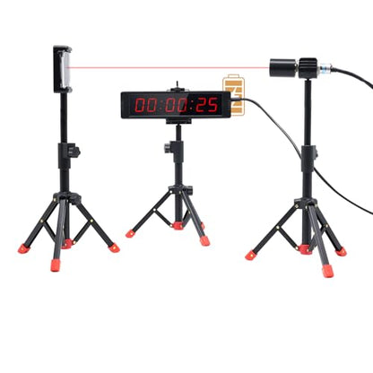 Indoor Wired Laser Timer for Training,LED Stopwatch Race Clock,Racing Timer,Skating Track and Field Running for Sprints Bike Motorcycle（8.5 x 2.1 inch） - style: 8.5 x 2.1 inch
