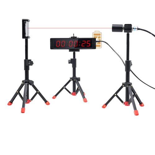 Indoor Wired Laser Timer for Training,LED Stopwatch Race Clock,Racing Timer,Skating Track and Field Running for Sprints Bike Motorcycle（8.5 x 2.1 inch） - style: 8.5 x 2.1 inch