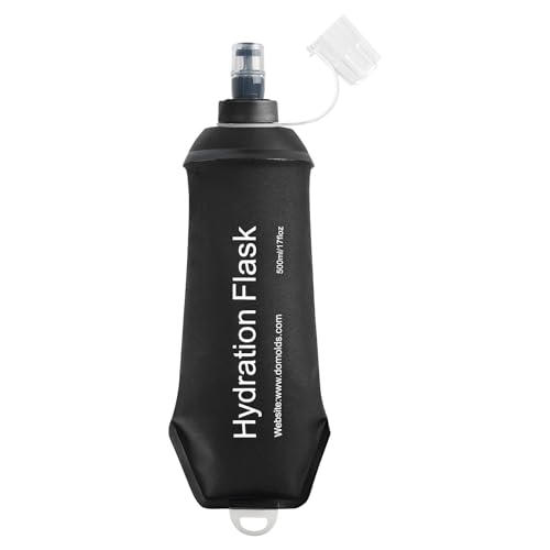 500ml Soft Flask Soft Water Bottle for Running, Hiking, Cycling and Climbing - Black - color: 500ml, black