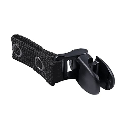 Hydration Pack Drink Tube Lanyard Clip - color: Black