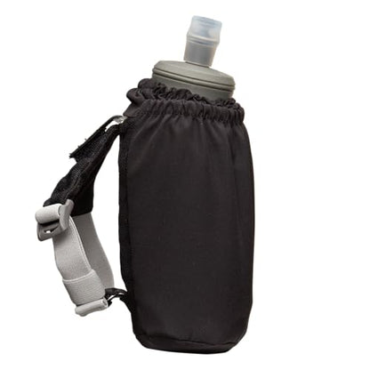 Nathan - Pinnacle 18oz Soft Flask Black/Reflective Silver OSFM - color: Black, style: 18oz