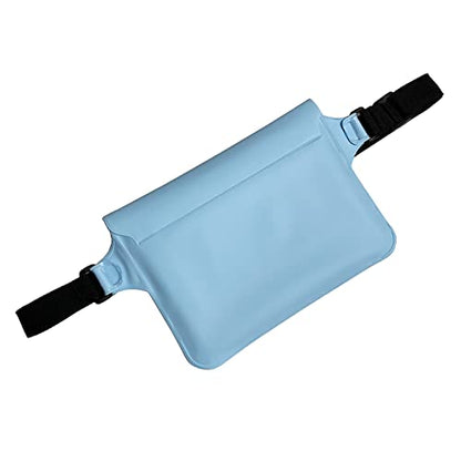 Waterproof Waist Pouch Dry Belt Bag Fanny Pack For Swim Surf Snorkel - color: Blue