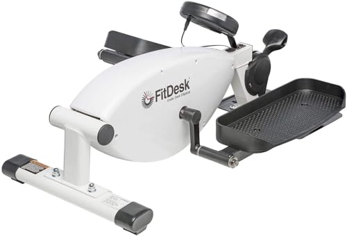 FitDesk Under Desk Bike Exercise Machine, Compact Magnetic Pedal Exerciser, Mini Elliptical, Quiet Seated Cardio Trainer for Home Office Workouts, Adjustable Resistance Bike for Desk Fitness - style: UnderDesk Elliptical