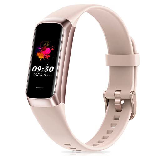 Zeacool Fitness Tracker with 24/7 Heart Rate, Blood Oxygen Blood Pressure Sleep Monitor, Activity Trackers 5 ATM Waterproof,Step Calorie Counter Pedometer Health Smart Watch for Women Men - color: Pink