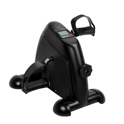 Pedal Exerciser Bike with Digital LCD Display Adjustable Resistance, Easy Assembly 100kg Load Capacity Desk Pedal Bike Elderly Home Pedal Exercise Bike Arm Leg Peddler Machine