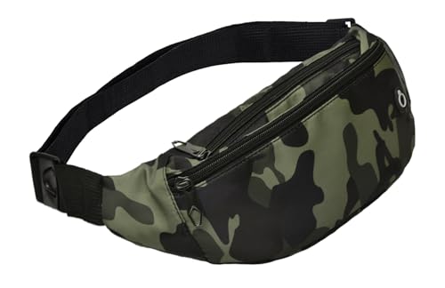 Fanny Packs for Men and Women Water-Repellent Sports Waist Pack Bag - color: 1pack-Camouflage Beige