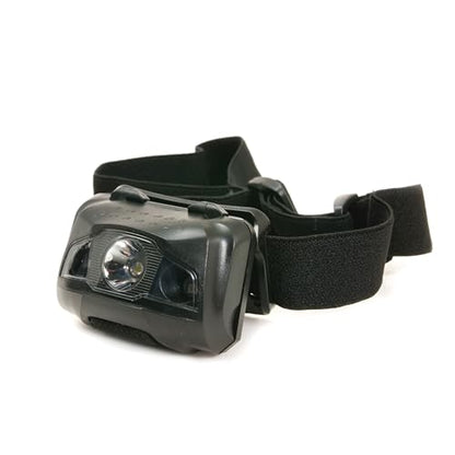 House of Marbles Adventurer's LED Headlamp, Super Bright Battery-Powered Head Torch with 4 Light Modes, 5 Adjustable Beam Angles and Head Strap for Camping, Hiking, Running and DIY
