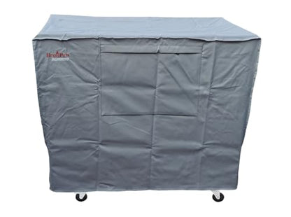 Waterproof 80-100 Qt Rolling Cooler Cart Cover Fits Most Patio Ice Chest Party Cooler Upto 43L x 22W x 32H inch-Grey - color: Grey, size: 43L x 22W x 32H inch
