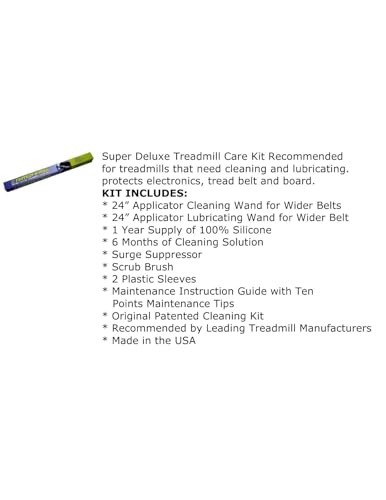 (Home Super Deluxe Kit) Original Treadmill Cleaning and Lubrication Kit - Official Partner for Major Treadmill Manufacturers Made in USA (1 Year Supply)