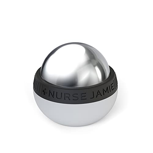 Nurse Jamie Super-Cryo Massaging Orb – Stainless Steel Roller for Face & Body – Long-Lasting Cooling & Warming Therapy for Circulation, Recovery & Tension Relief - color: Silver (Large)