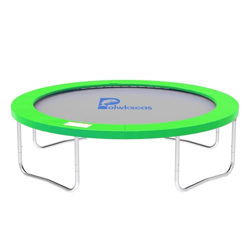 Trampoline Pad 10ft 12ft 14ft 15ft 16ft Trampoline Replacement Safety Pad, Waterproof and Tear-Resistant Safety Spring Cover Round Frame Pad, Trampoline Pad Replacement - color: Green, size: 14FT