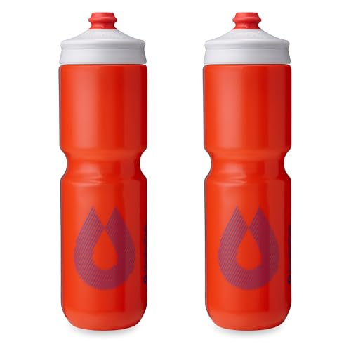 HydraPak Breakaway Surge Lightweight Bike Water Bottle (30oz, Orange) - color: Orange, size: 30oz/880ml