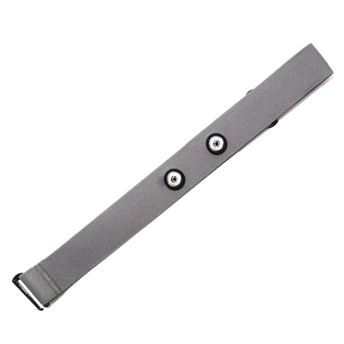 Comfortable Heart Rate Chest Replacement Strap for Polar H10 H9 Garmin Wahoo Coospo PowrLab Fitcent Magene MOOFIT IGPSPORT - color: Gray