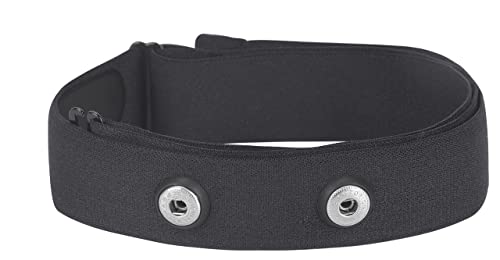 Heart Rate Monitor Chest Strap Fits for Polar H7 H1 Wahoo Tickr Garmin (Black Gray) Large