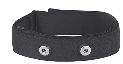Heart Rate Monitor Chest Strap Fits for Polar H7 H1 Wahoo Tickr Garmin (Black Gray) Large