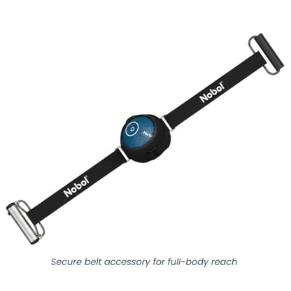MyoSphere® Vibration Massage Ball & MyoBelt Kit, Portable Muscle Recovery Tool with Bluetooth Belt Remote Deep Tissue Vibration Rechargeable Massager - Nobol Blue - color: Nobol Blue