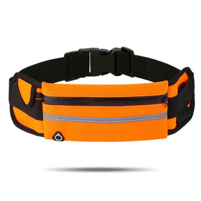 Reflective Running Waist Bag with Adjustable Belt & Zipper Pocket – Durable, Sleek Design for Running, Jogging, Cycling & Fitness ROSE RED