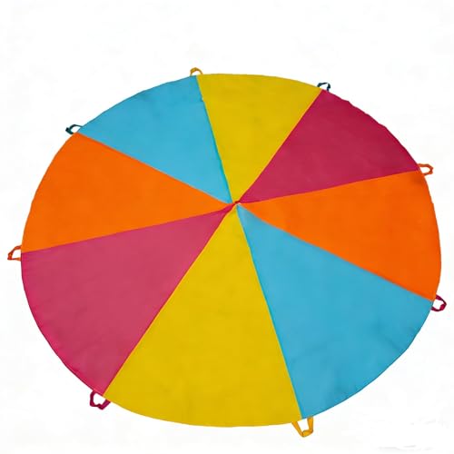 SPINFOX Parachute for Kids - 6ft 10ft 20ft, Indoor/Outdoor Kids Toy Game