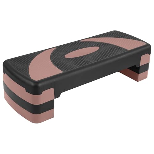 Fitvids Workout Step Aerobic Platform – 31" Exercise Step with 3 levels Adjustable Height – nan – - color: Pearly Pink