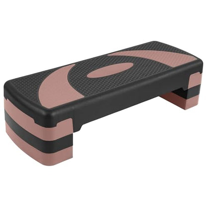 Fitvids Workout Step Aerobic Platform – 31" Exercise Step with 3 levels Adjustable Height – nan – - color: Pearly Pink
