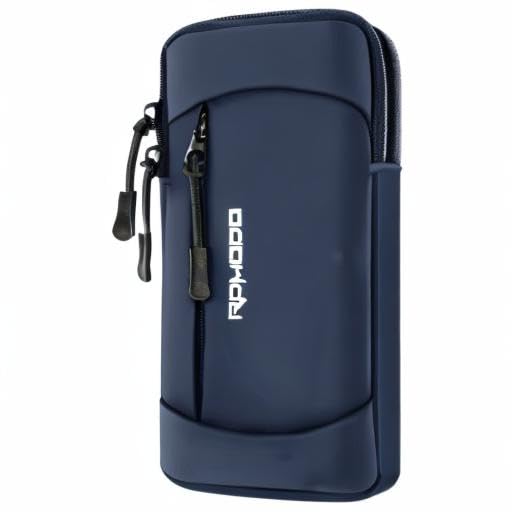 Running Armband Phone Holder, Running Phone Holder for iPhone 13 14 15 16 Pro Max Samsung, Adjustable Elastic Phone Armband, 2 Pockets Cell Phone Holder for Walking Workout Under 7.5 Inch（Blue） - color: 01-Blue