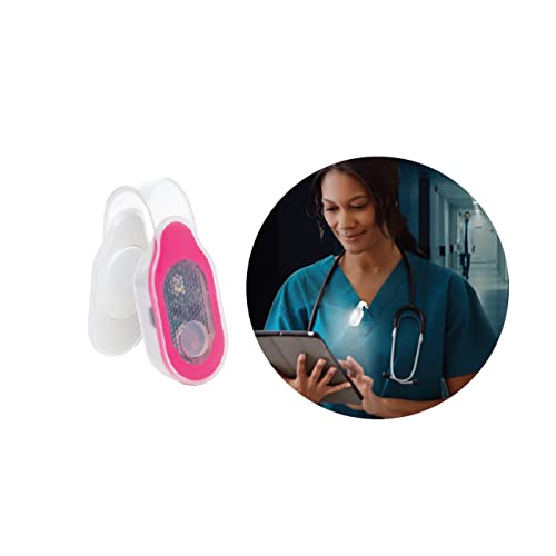 Clip-on Magnetic LED Safety Light - Rechargeable, 4 Light Modes. Perfect for Nurse, Badge, Hiking, Dog Walking, Running, Jogging, Doctors, Nurses, EMTs, Police, Mechanics - color: Red