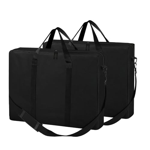 SIRUITON 2Pack Folding Table Storage Bag Fits 4FT Tables, Thick 600D Oxford - size: 2p - 4ft Folding Tables Bag