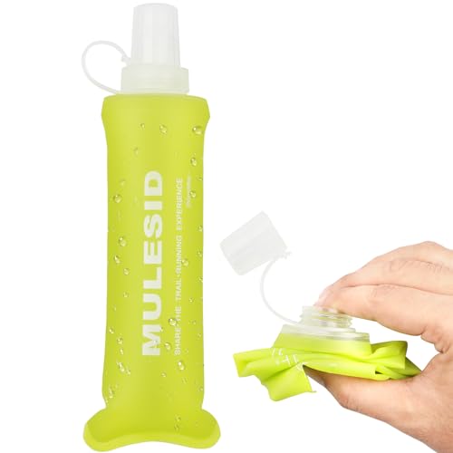 Soft Flask Running Bottles Collapsible Water Bottle Foldable for Traveling Running Vest Collapse Hydration TPU 250ml for Runner(250ml-Pack of 2) - color: 250ml-2pcs