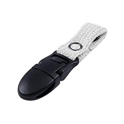 Hydration Pack Drink Tube Lanyard Clip - color: White