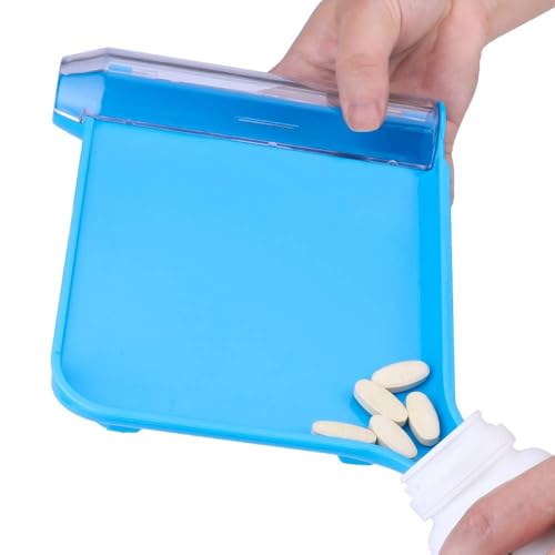 Opret Pill Counter Right Hand with 2 Spatulas to Count Meds - color: Skyblue