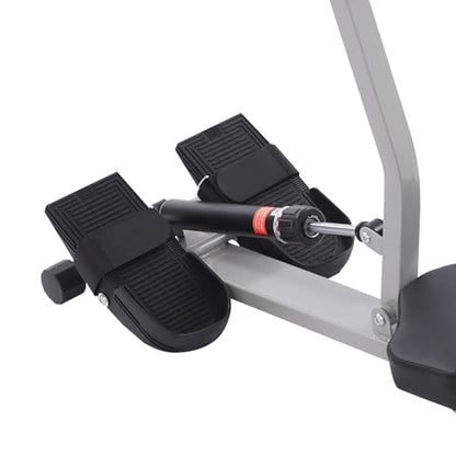 Rowing Machine Adjustable Foldable Rowing Exercise Machine, 3 in 1 Adjustable AB Machine, Multi Functional Row Machine Equipped for Home Gym with Comfortable seat