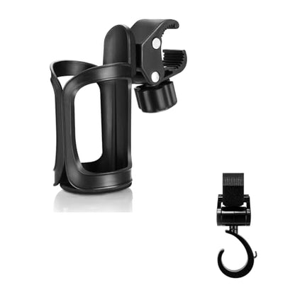 Accmor Stroller Cup Holder, Cup Holder for Bike Wheelchair Walker - color: all black