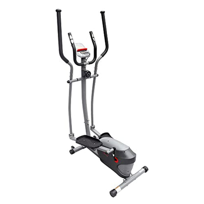 Sunny Health & Fitness Upright Elliptical for Full Body Arm Leg Workout - color: Matte Black