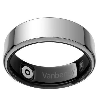 Smart Ring for Women & Men, Sleep Health Tracker, Silver 7 - color: Silver, size: 7