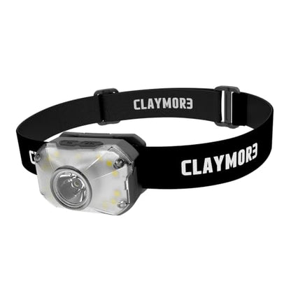 Claymore HEADY2 Black - Ultra-Lightweight LED Headlamp, 350LM Super Bright Headlight with Rechargeable Battery, Compact Waterproof Headband Flahlight for Camping, Hiking, Trail Running - color: Heady2 (Black)