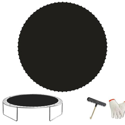Replacement Trampoline Mat，Heavy-Duty, UV-Resistant & Durable Bounce Pad for 12/14/15ft Round Trampolines - Perfect for Safe & Fun Jumping - size: 14FT|150" Diam|72 V-Rings|Fits 5.5" SpringsLength