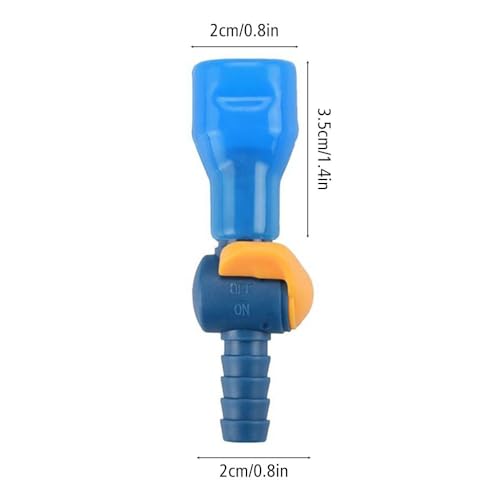 MiOYOOW Replacement Bite Valves, 6PCS Switch Bite Valve Tube Nozzle Reliable Cycling Hydration Nozzle for Most Hydration Bags - color: Straight Style
