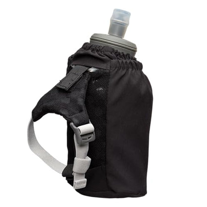 Nathan - Pinnacle 18oz Soft Flask Black/Reflective Silver OSFM - color: Black, style: 18oz