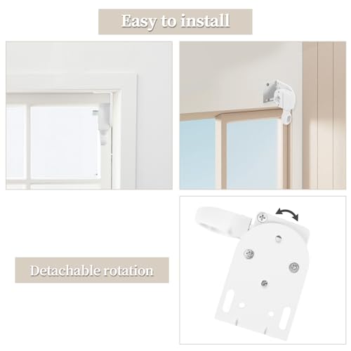 Roller Blind Bracket Replacement for Coolaroo Sun Shades White - color: White, size: 1 set bracket