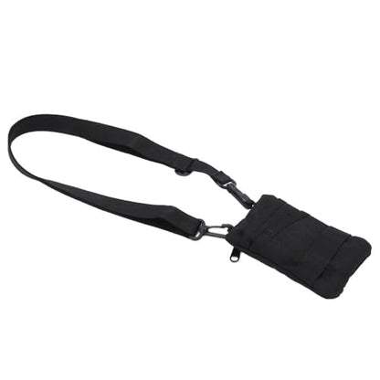 Water proof Waist Pack with Adjustable Strap – Lightweight Nylon Outdoor Waist Pouch for Camping, Hiking, Running & Cycling(Black) - color: Black
