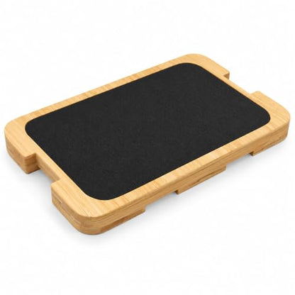 MUCITAGF Bamboo Resistance Band Foot Plate, Non-Slip Workout Platform